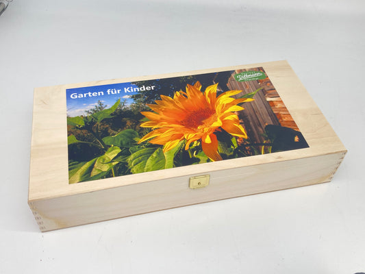 Garten für Kinder Saatgut-Box L (Holzbox)