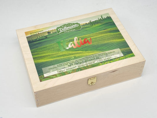 Italia Saatgut-Box S (Holzbox)