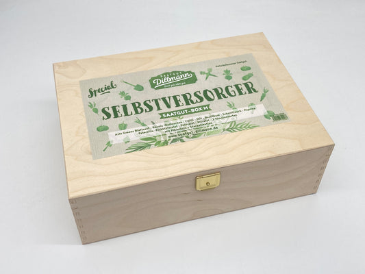 Selbstversorger Saatgut-Box M (Holzbox)